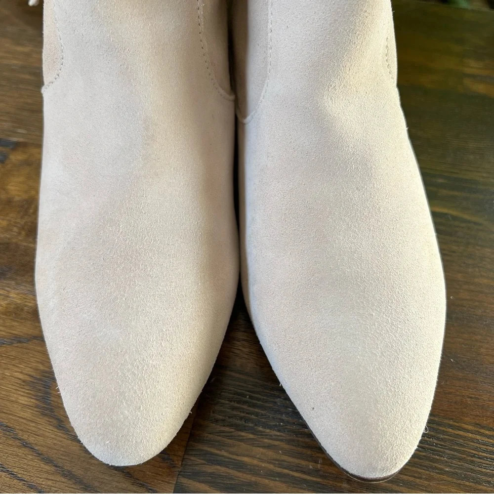 Zara Fringe Cream Suede Ankle Boots EU39 US8 ‘Display Shoes’